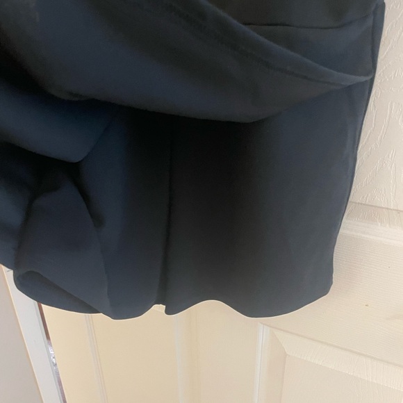 Black Asymmetrical Dress shorts romper - Picture 4 of 4